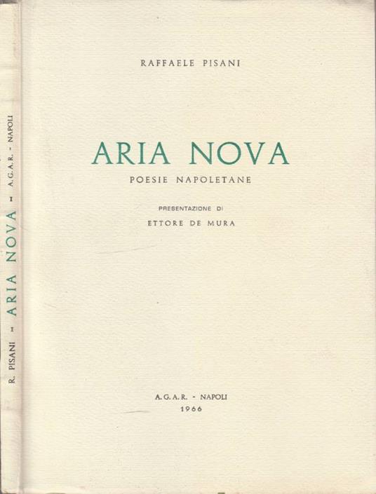 Aria nova - Raffaele Pisani - copertina