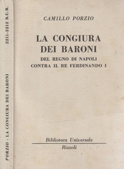 La congiura dei baroni - Camillo Porzio - copertina