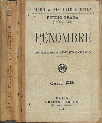 Penombre - Emilio Praga - copertina