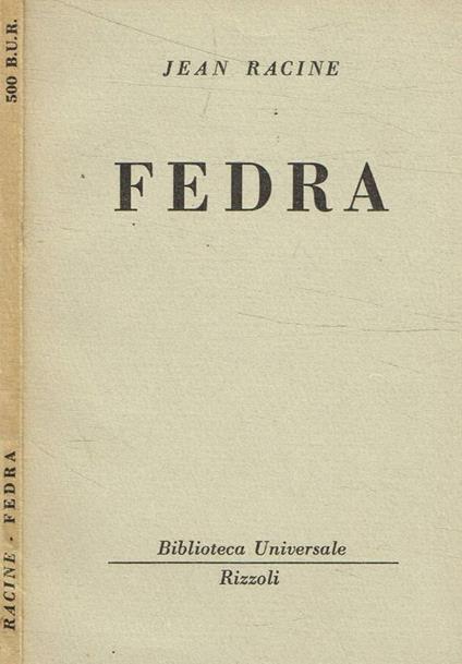Fedra - Jean Racine - copertina