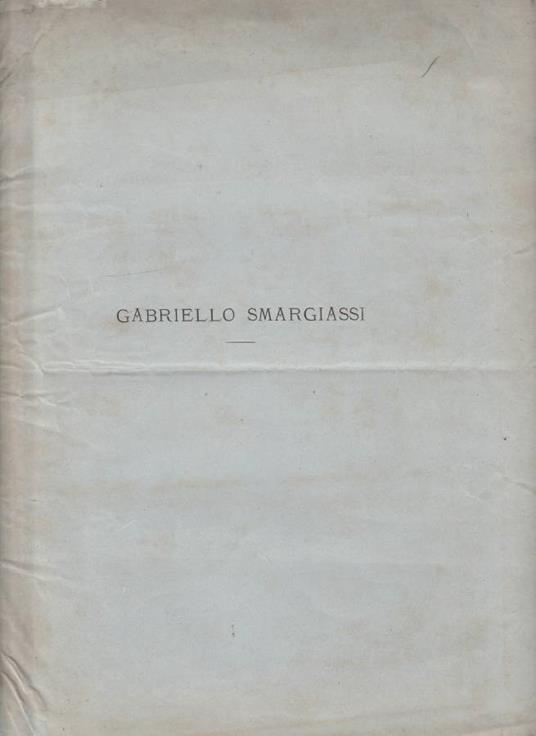 Gabriello Smargiassi - Antonio Ranieri - copertina
