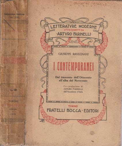 I contemporanei - Giuseppe Ravegnani - copertina