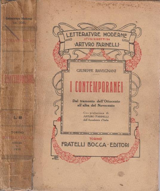 I contemporanei - Giuseppe Ravegnani - copertina