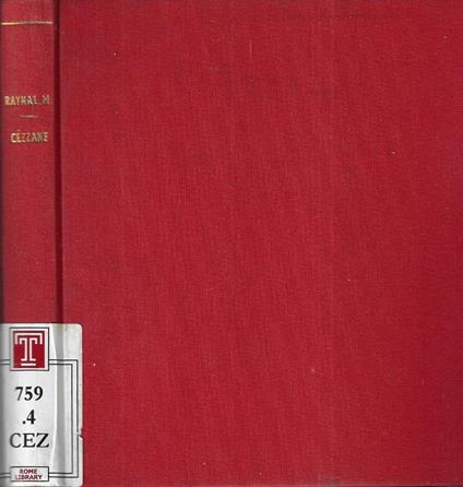 Cézanne - Maurice Raynal - copertina