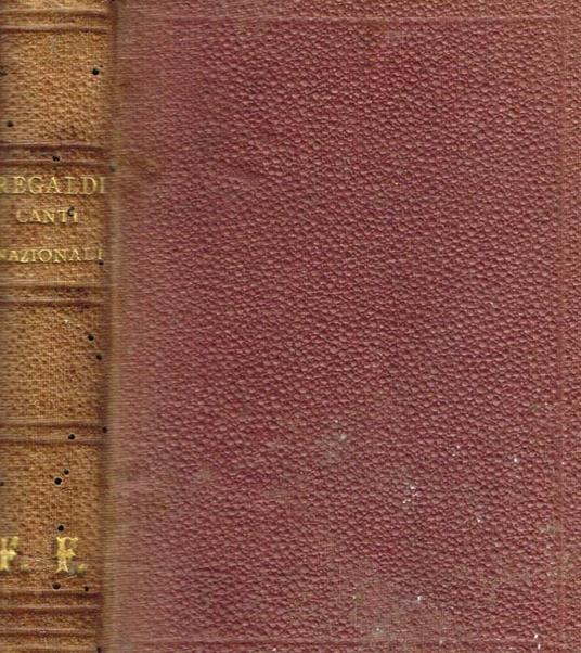 Canti nazionali - Giuseppe Regaldi - copertina