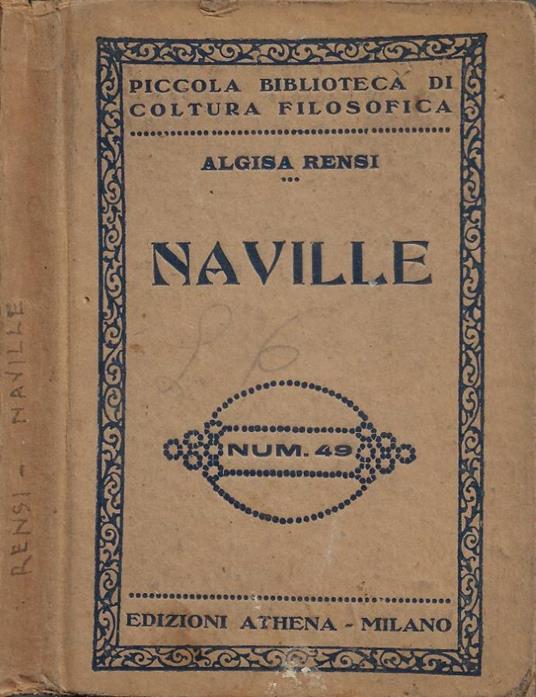 Ernesto Naville - Algisa Rensi - copertina