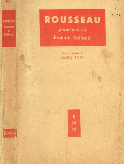 J.J.Rousseau presentato da Romain Rolland - Romain Rolland - copertina