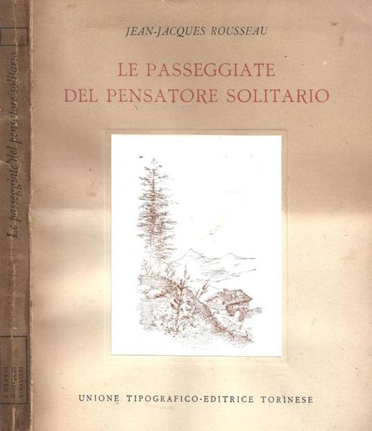 Le passeggiate del pensatore solitario - Jean-Jacques Rousseau - copertina
