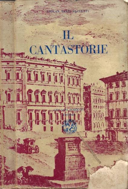 Il Cantastorie - Giovan Santi Saccenti - copertina