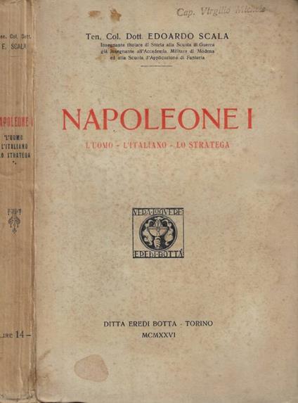 Napoleone I - Edoardo Scala - copertina