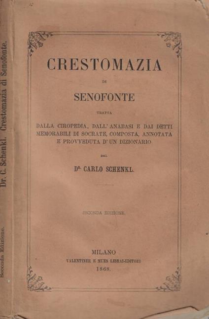 Crestomazia - Senofonte - copertina