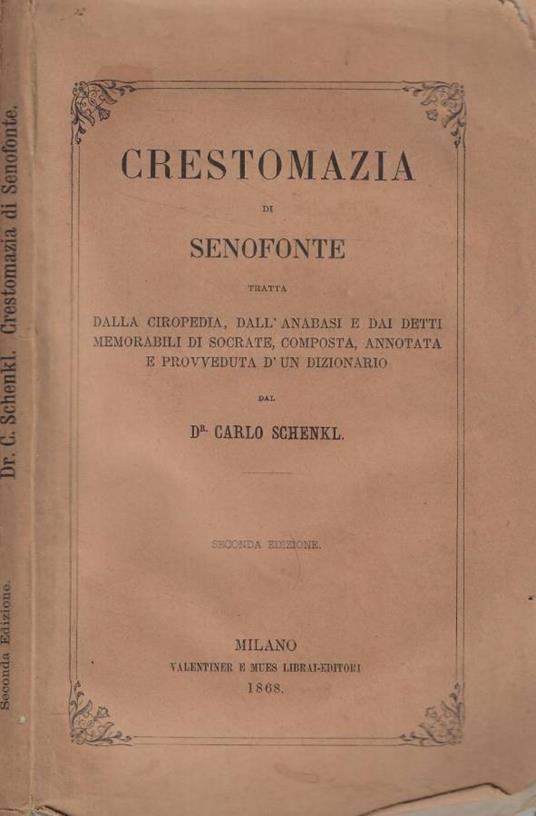 Crestomazia - Senofonte - copertina