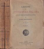 Lezioni di letteratura italiana, vol. I e III