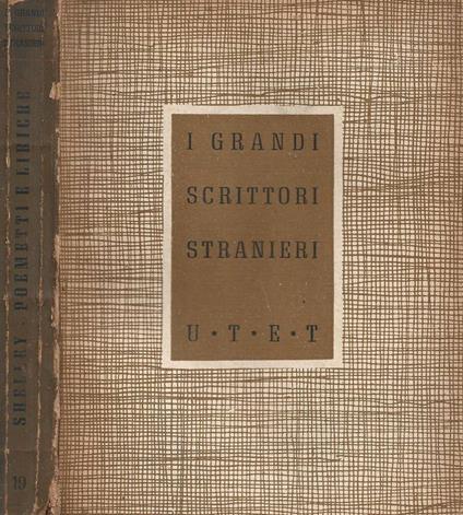 Poemetti e liriche - Percy Bysshe Shelley - copertina