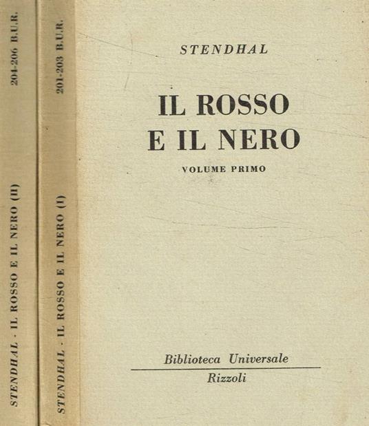 Il rosso e il nero 2voll - Stendhal - copertina