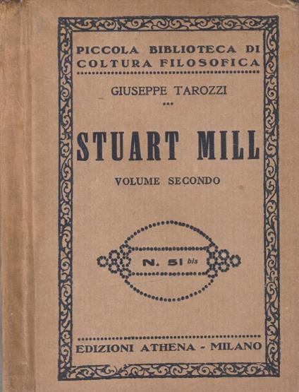 Stuart Mill vol II - Giuseppe Tarozzi - copertina