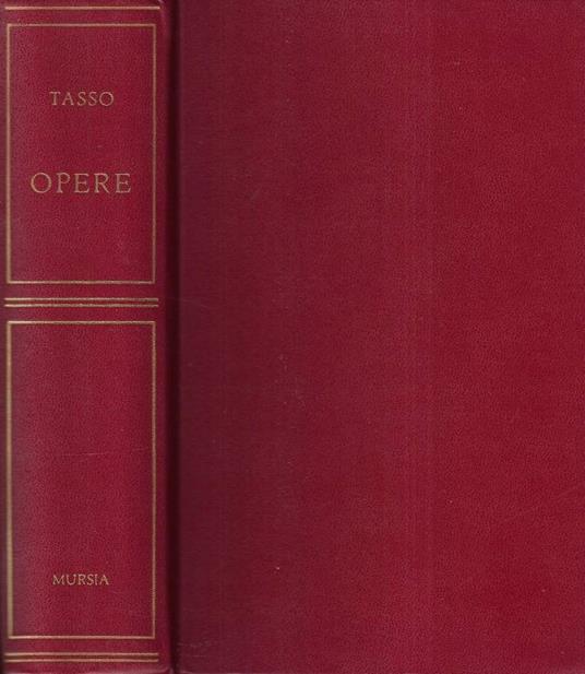 Opere - Torquato Tasso - copertina