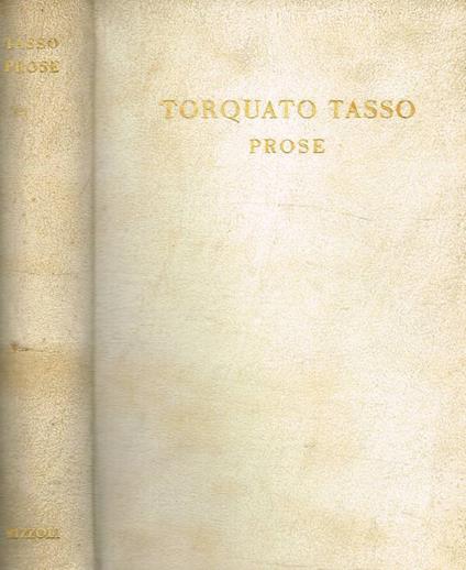 Prose - Torquato Tasso - copertina