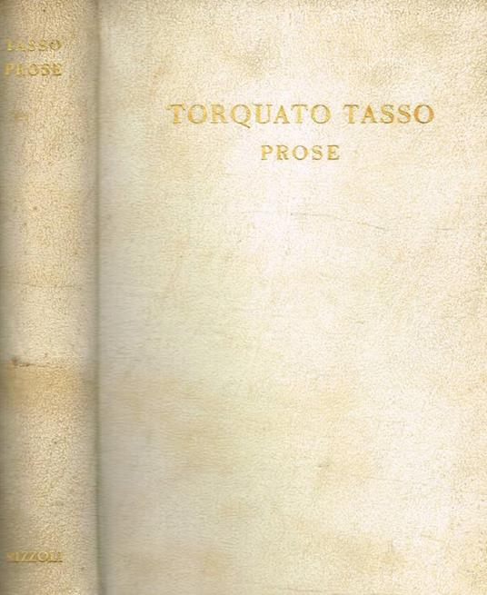 Prose - Torquato Tasso - copertina