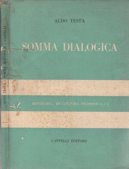 Somma dialogica - Aldo Testa - copertina