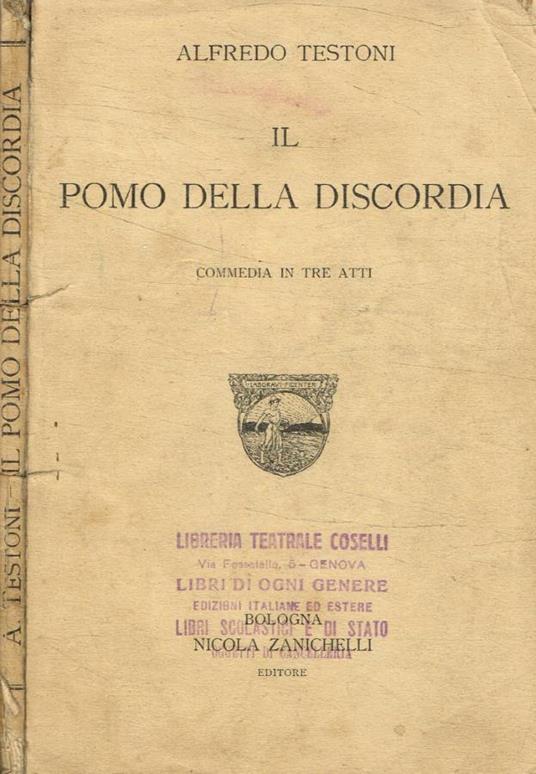 Il pomo della discordia - Alfredo Testoni - copertina