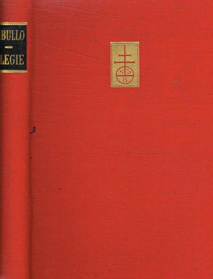 Elegie - Albio Tibullo - copertina