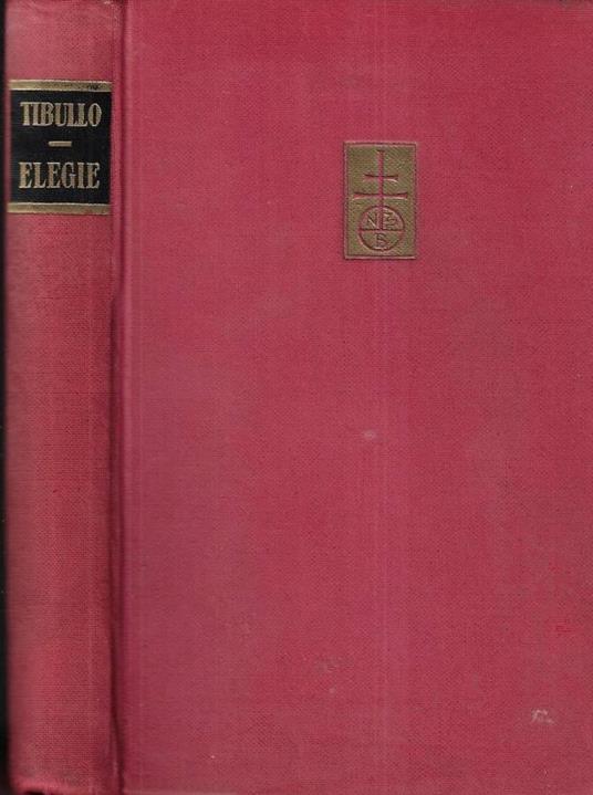 Elegie - Albio Tibullo - copertina