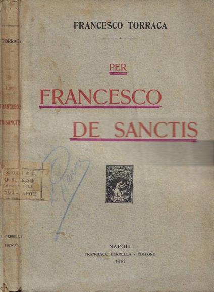Per Francesco De Sanctis - Francesco Torraca - copertina