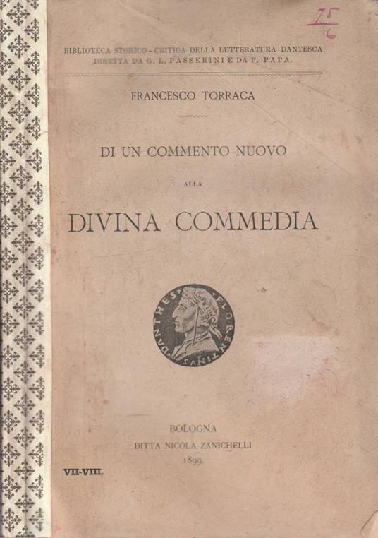 Di un commento nuovo alla Divina Commedia - Francesco Torraca - copertina