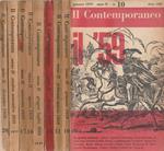 Il Contemporaneo anno II, n 10,11,13,14/15,16,17,18/19,20 1959