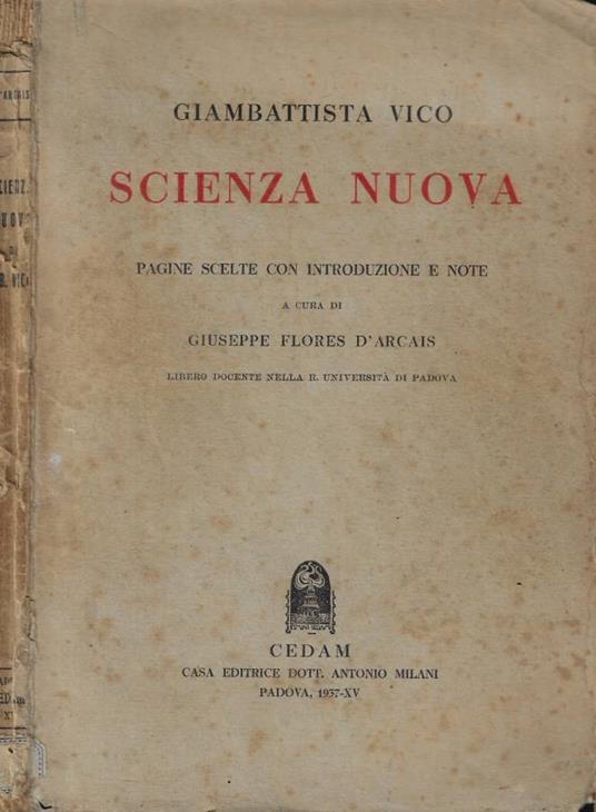 Scienza nuova - Giambattista Vico - copertina