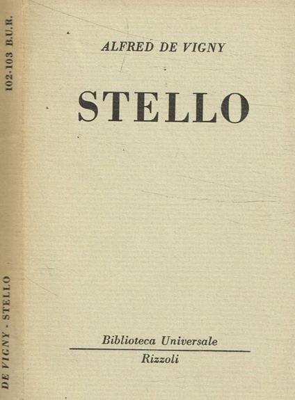 Stello - Alfred de Vigny - copertina