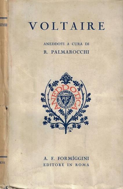 Aneddoti - Voltaire - copertina