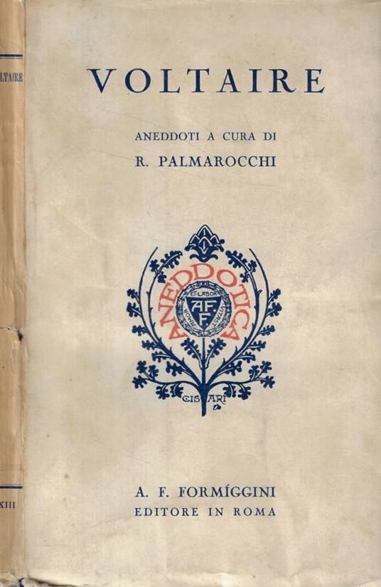 Aneddoti - Voltaire - copertina