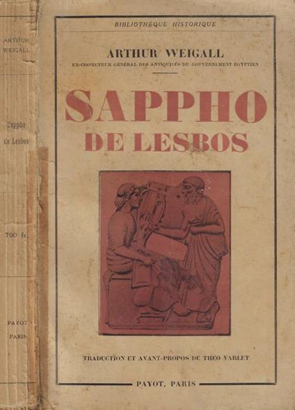Sappho de lesbos - Arthur Weigall - copertina