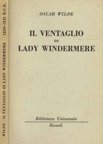 Il ventaglio di Lady Windermere - Oscar Wilde - copertina