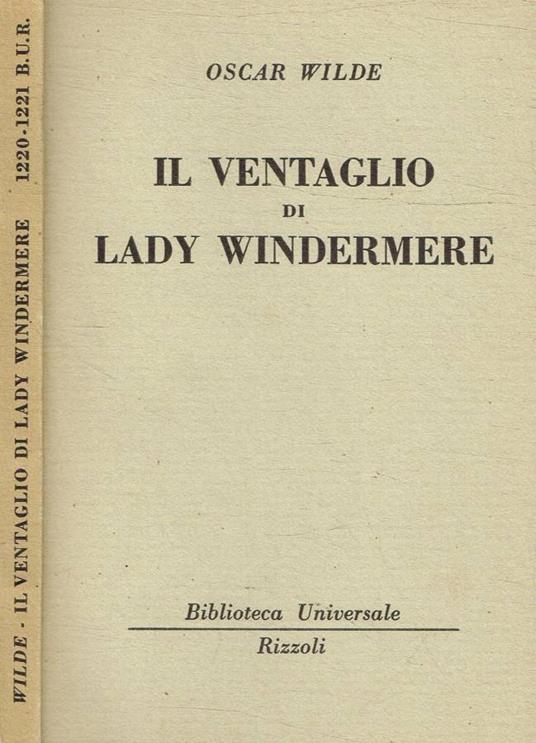 Il ventaglio di Lady Windermere - Oscar Wilde - copertina