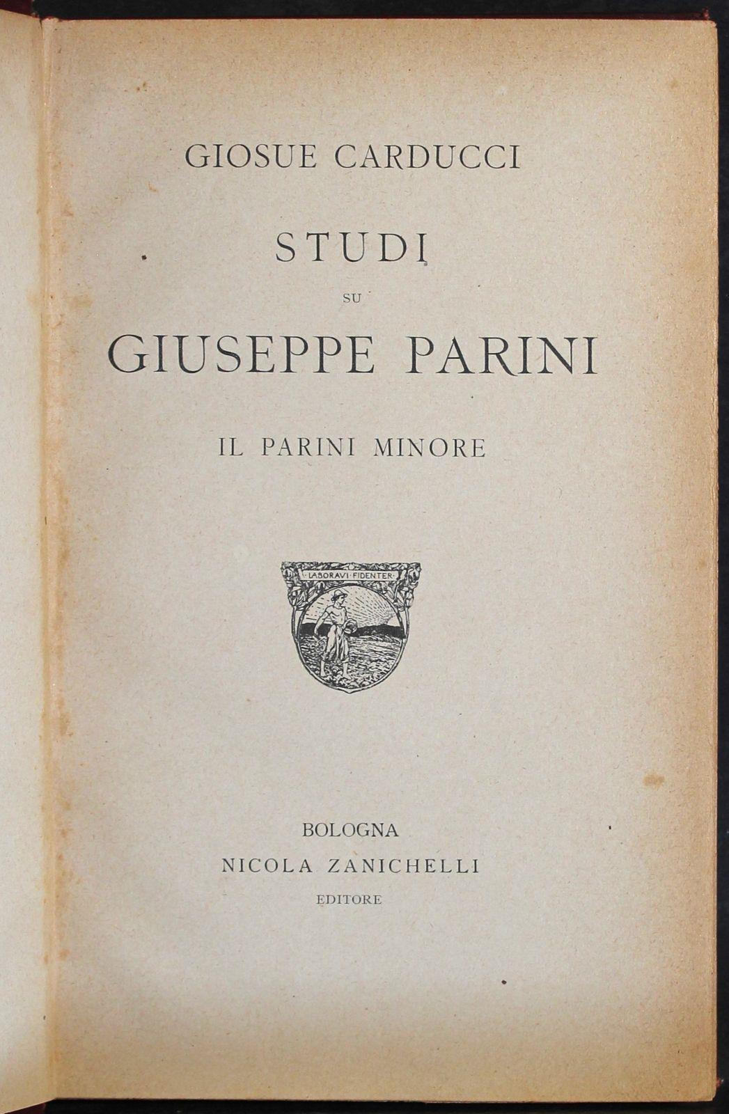 Opere XIII. Studi su Giuseppe Parini