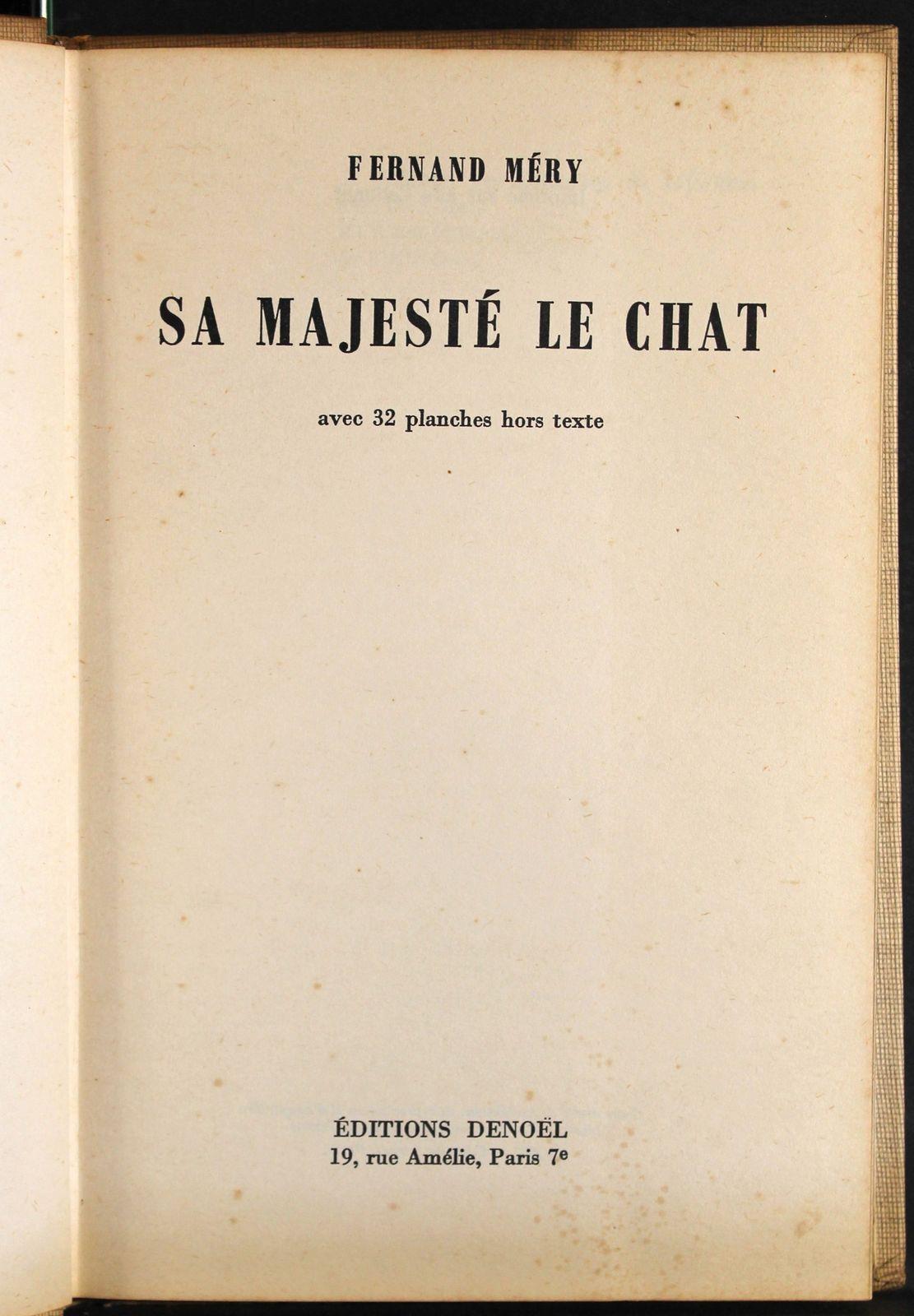 Sa majesté le chat