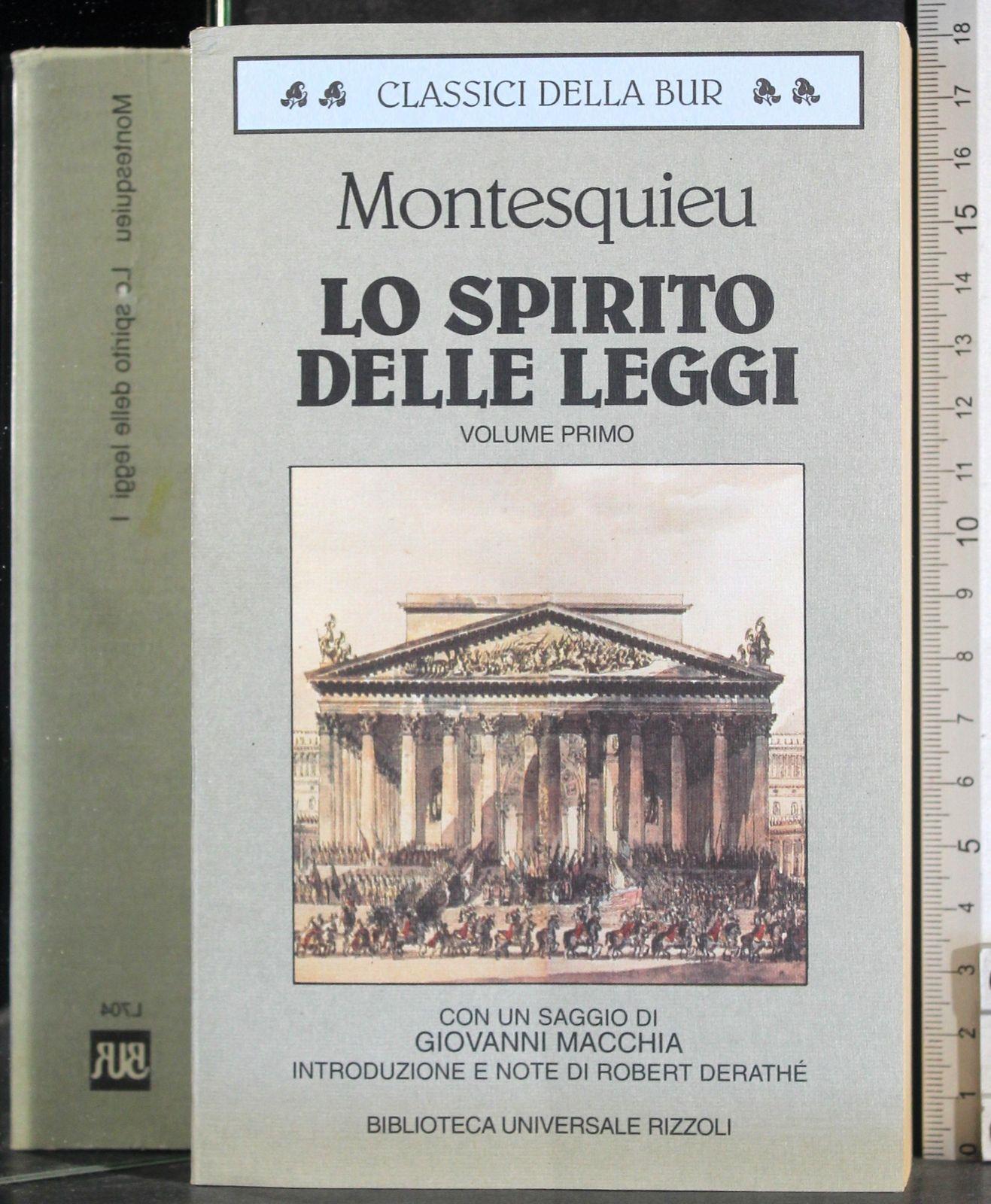 Lo spirito delle leggi. Vol 1-2