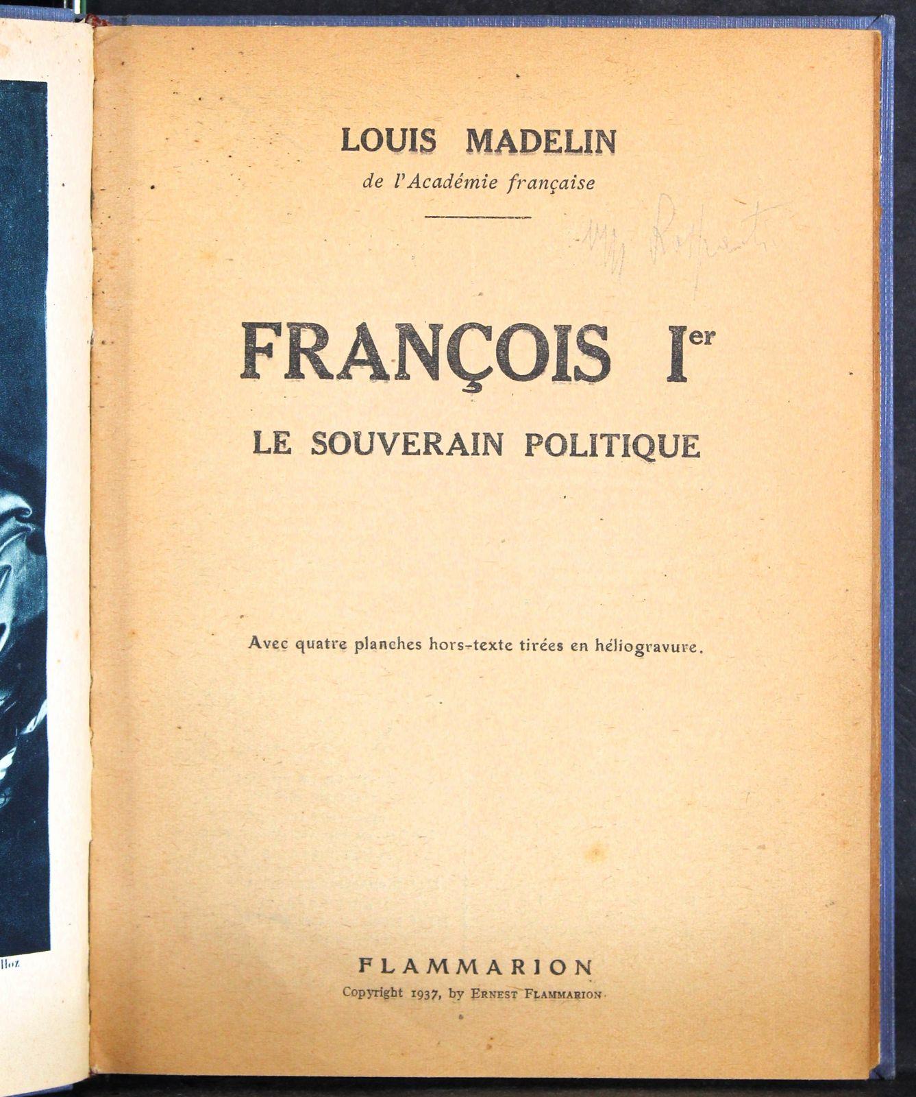 Francois I le souverain politique