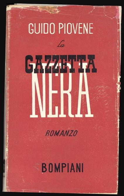 La gazzetta nera - Guido Piovene - copertina