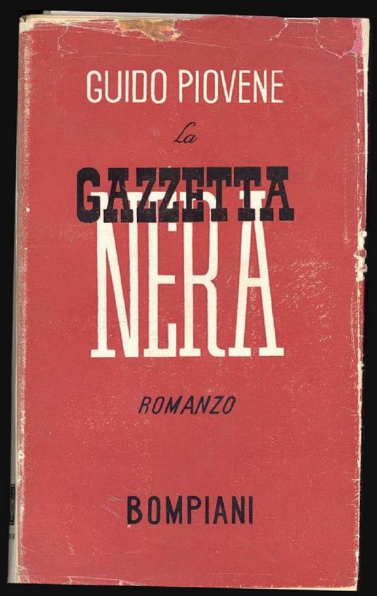 La gazzetta nera - Guido Piovene - copertina