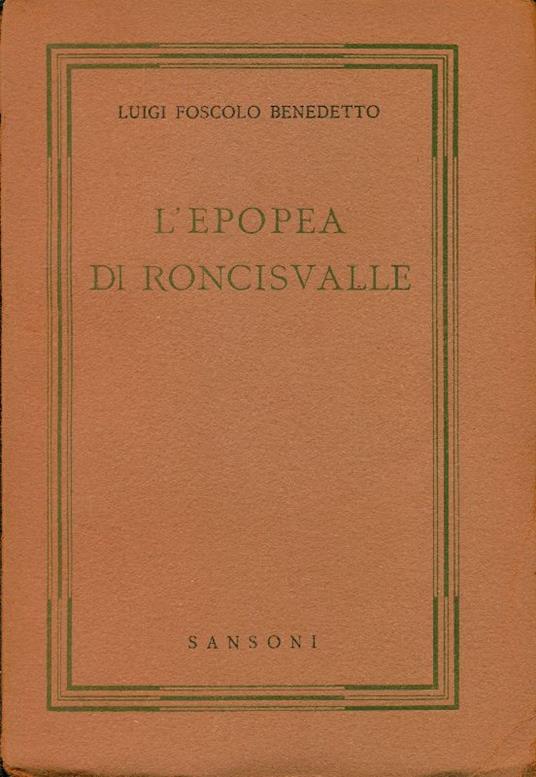 L'epopea di Roncisvalle - copertina