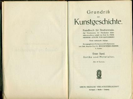 Grundriss der Kunstgeschichte - copertina
