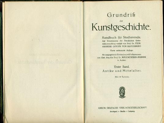 Grundriss der Kunstgeschichte - copertina