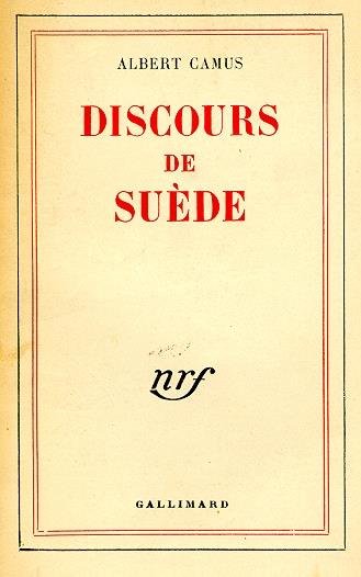 Discours de Suède - Albert Camus - copertina