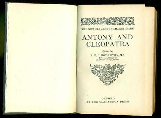 Antony and Cleopatra - William Shakespeare - copertina