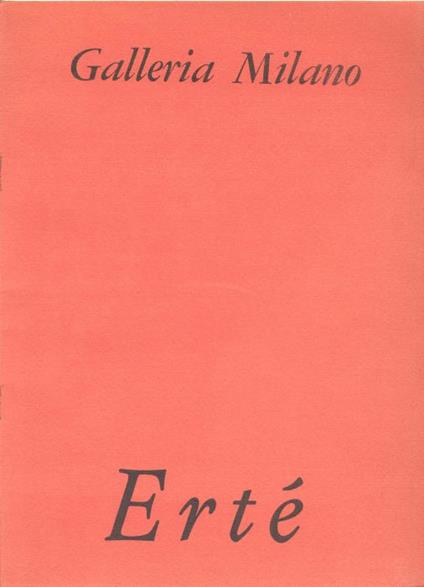 Romain de Tirtoff - Erté - copertina