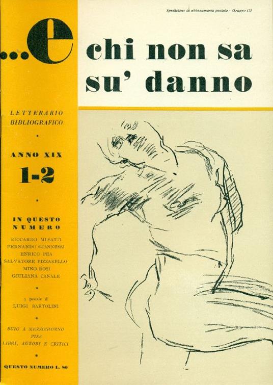 E chi non sa su' danno. Gennaio-Febbraio 1950, Anno XIX, N. 1/2 - copertina